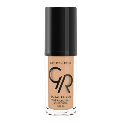 GOLDEN ROSE Total Cover 2 in 1 Foundation & Concealer 04